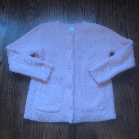 Hanna Andersson Pink Marshmallow Cardigan Size 10 - Picture 2 of 6
